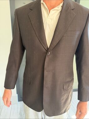 Men's Brown Blazer - Classic Single-Breasted Sports Jacket Bower Roebuck